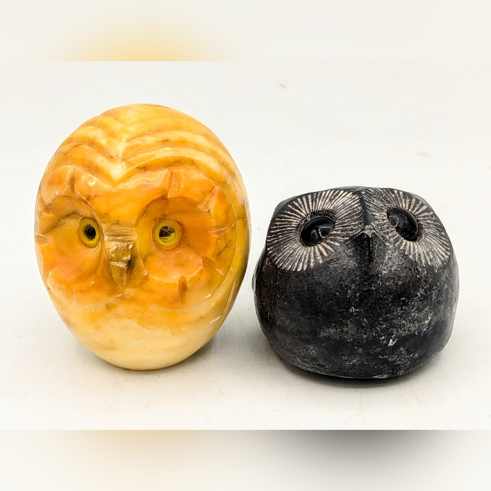 Two adorable Owl Figurines Needing Forever Home